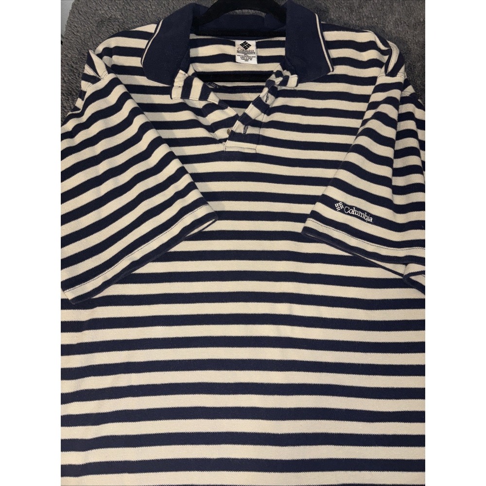 Columbia Women's Striped Polo XL SHORT SLEEVE